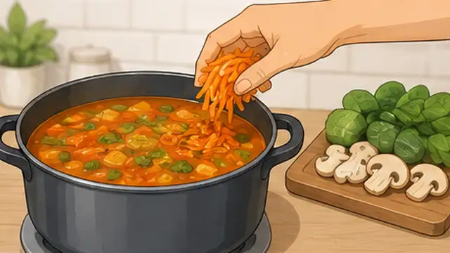 Cook adding extra unsalted ingredients to an over-salted dish to spread out the salt.