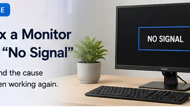 How to Fix a Monitor That Says “No Signal”