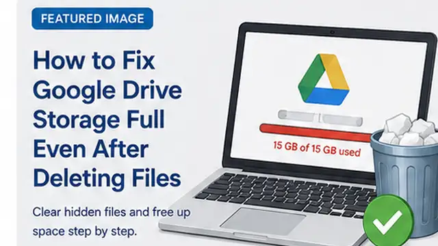 How to Fix Google Drive Storage Full Even After Deleting Files