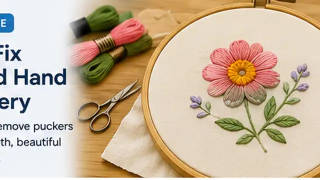 How to Fix Puckered Hand Embroidery