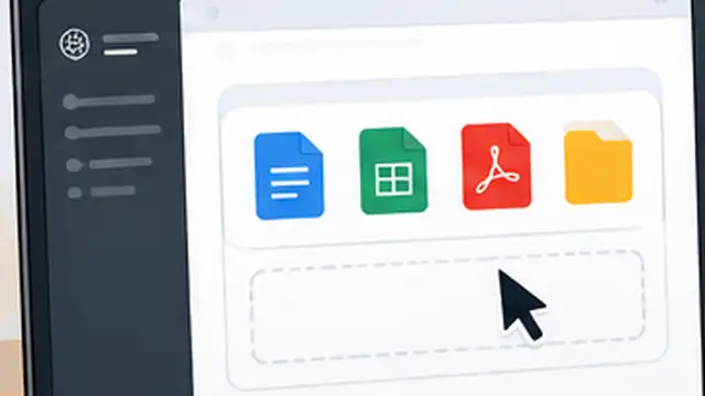 Person adding files and project instructions to a ChatGPT Project on a laptop.