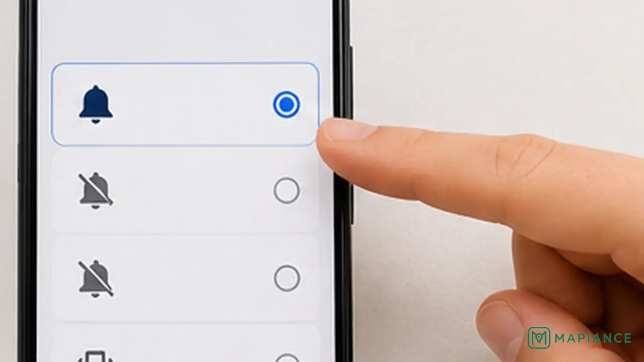 Person changing an Android notification category from silent to alerting for an important app.