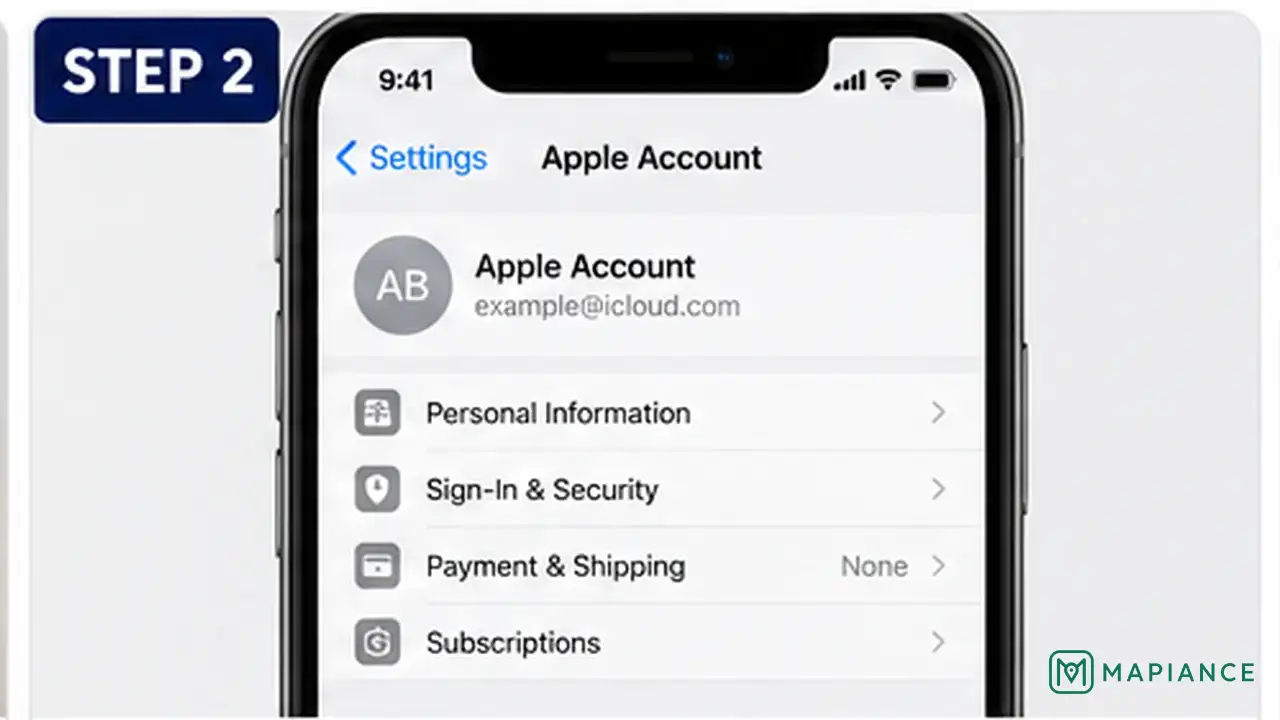 Person checking an iPhone billing or payment verification problem that is blocking app updates.