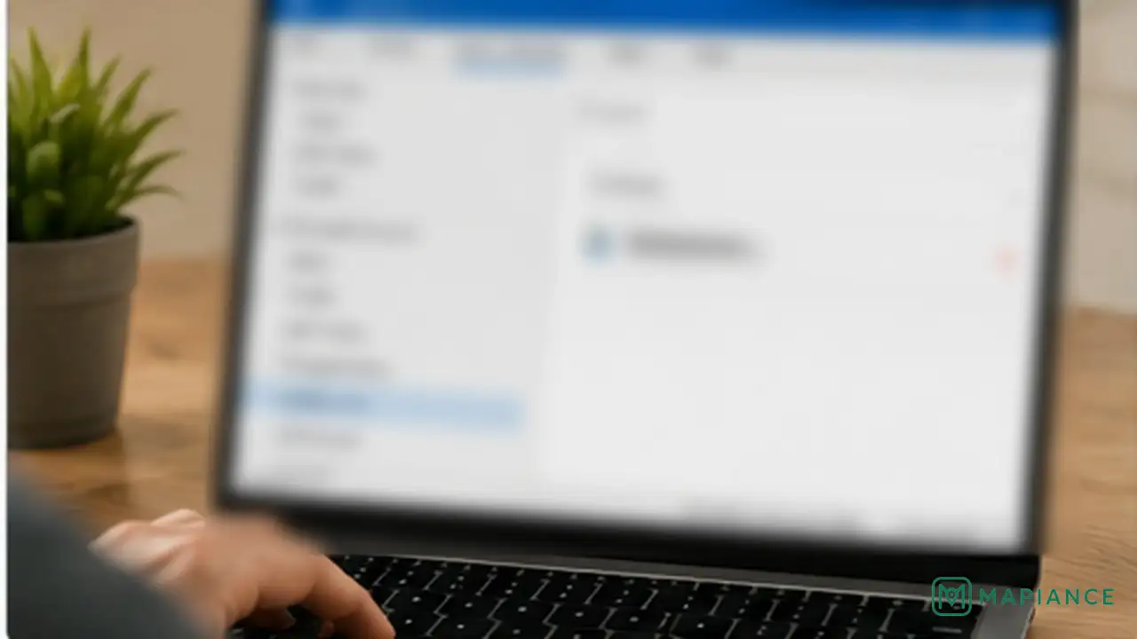 Person checking Outlook connection while an email waits in the Outbox.