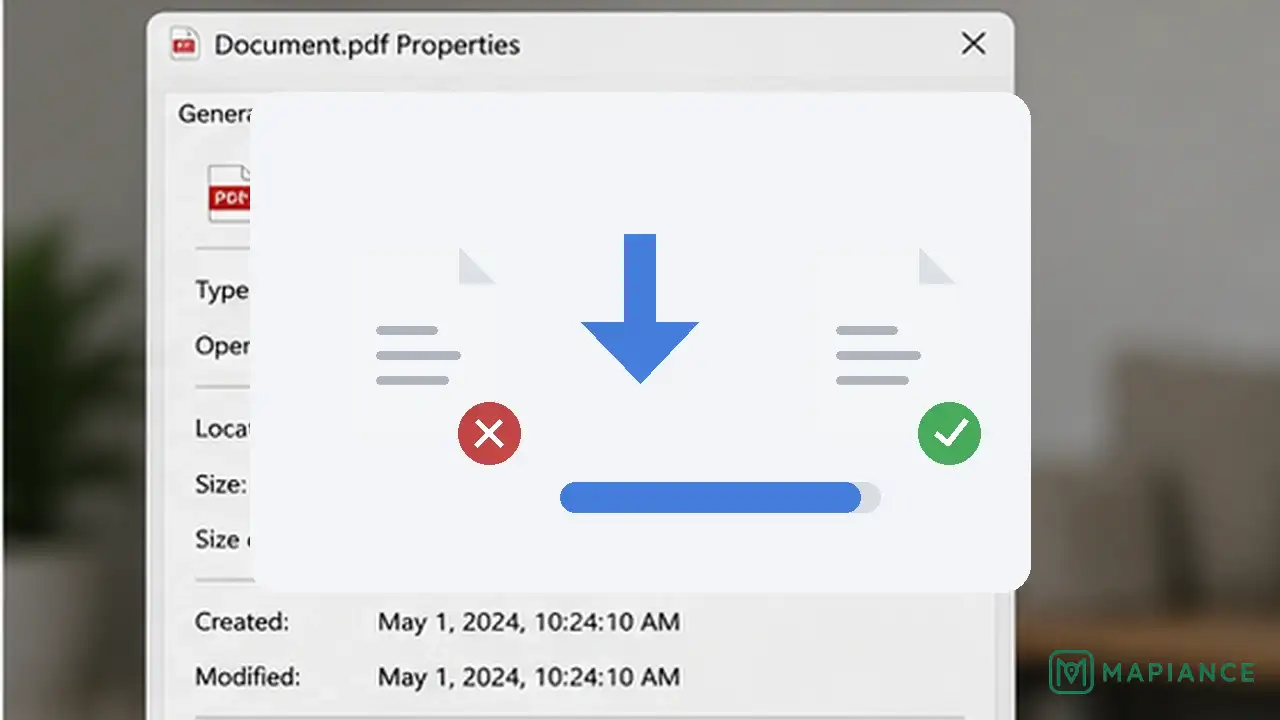 Person downloading a fresh copy of a PDF from the original source after the first copy would not open.