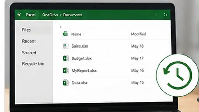 Person saving a recovered Excel workbook as a new file before making more changes.