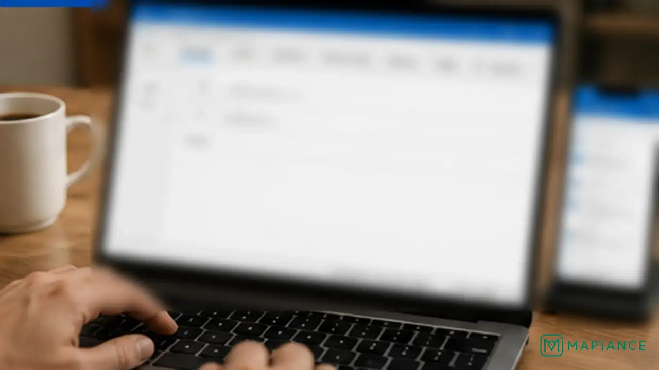 Person sending a small Outlook test email after restarting the app.