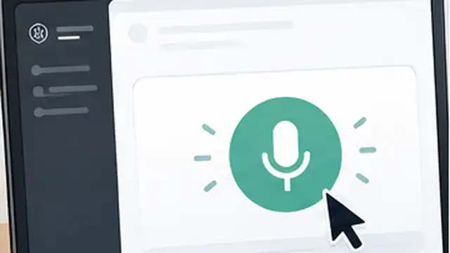 Person starting ChatGPT Voice from a chat inside a Project.