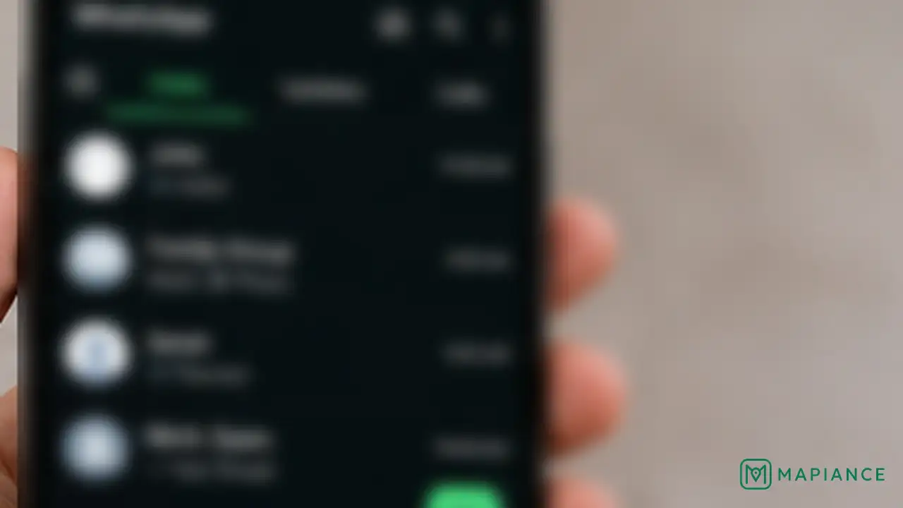 Person testing WhatsApp messages in more than one chat on a smartphone.