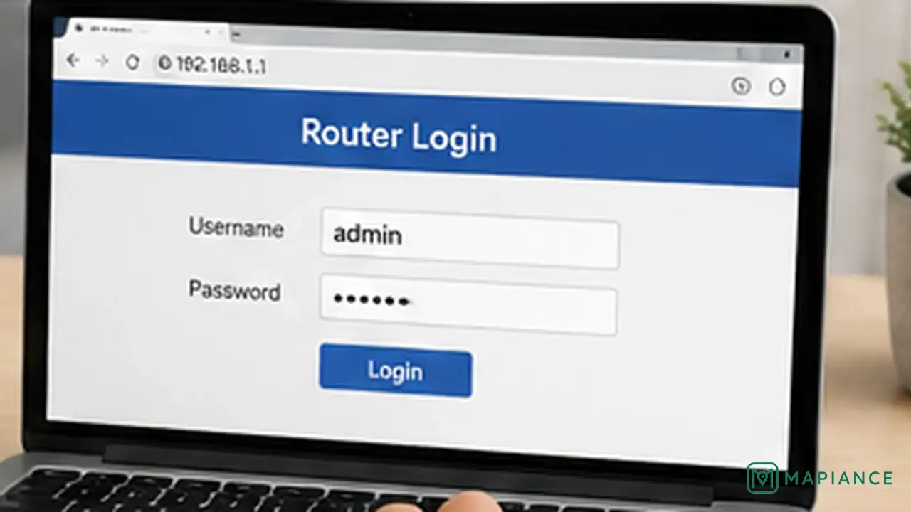 Person updating router firmware before considering a factory reset as the final troubleshooting step.